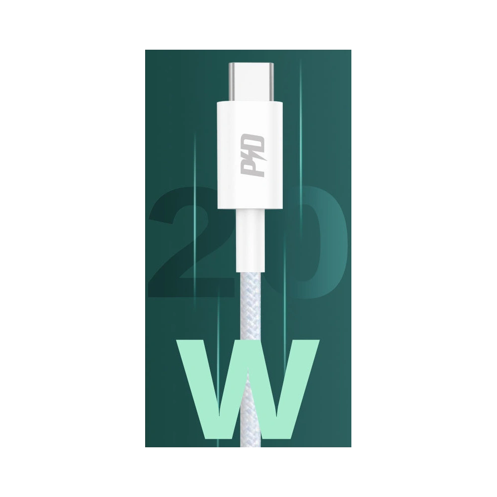 Wholesale Dudao L6E cable USB Type C - Lightning PD 20W white (L6E) - DDA211 - {ean13} - Hurt