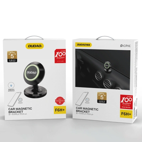 Uchwyt samochodowy magnetyczny Dudao czarny (F6H+)