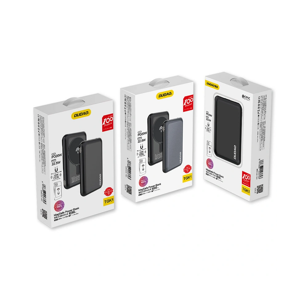 Hurtownia GSM - Powerbank s bezdrátovým nabíjením Dudao 15W 10000mAh černý (TGK1) - DDA215 - {ean13} - Hurt