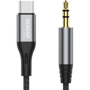 Hurtownia GSM - Kabel audio Dudao USB-C - mini jack 3.5mm šedý (L11PROT) - DDA223 - {ean13} - Hurt