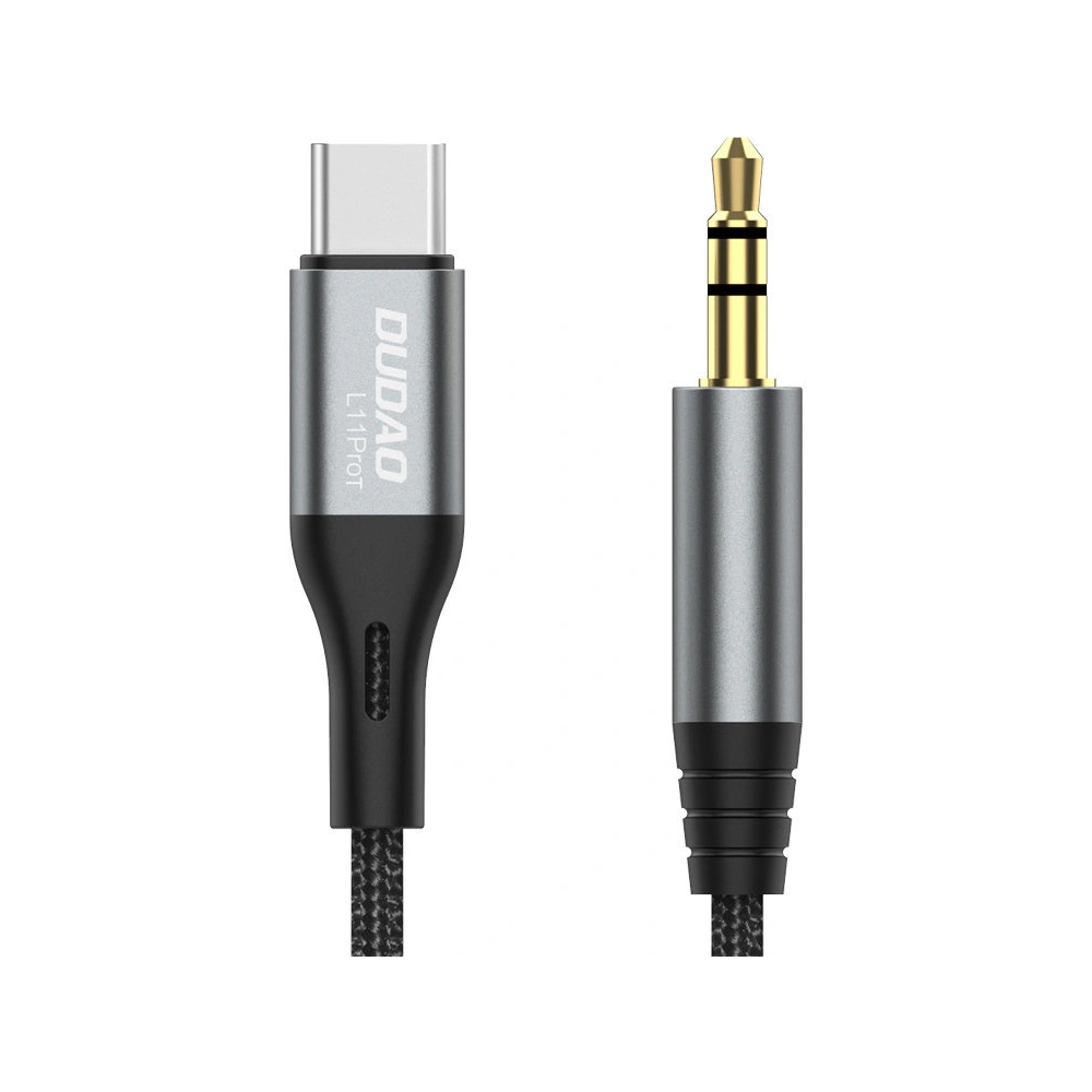 Hurtownia GSM - Kabel audio Dudao USB-C - mini jack 3.5mm šedý (L11PROT) - DDA223 - {ean13} - Hurt