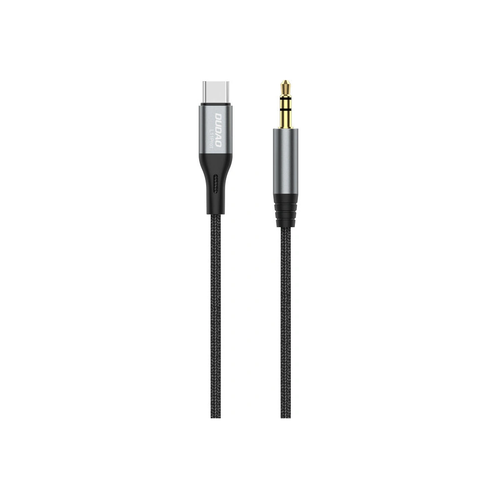 Wholesale Dudao audio cable USB-C - mini jack 3.5mm gray (L11PROT) - DDA223 - {ean13} - Hurt