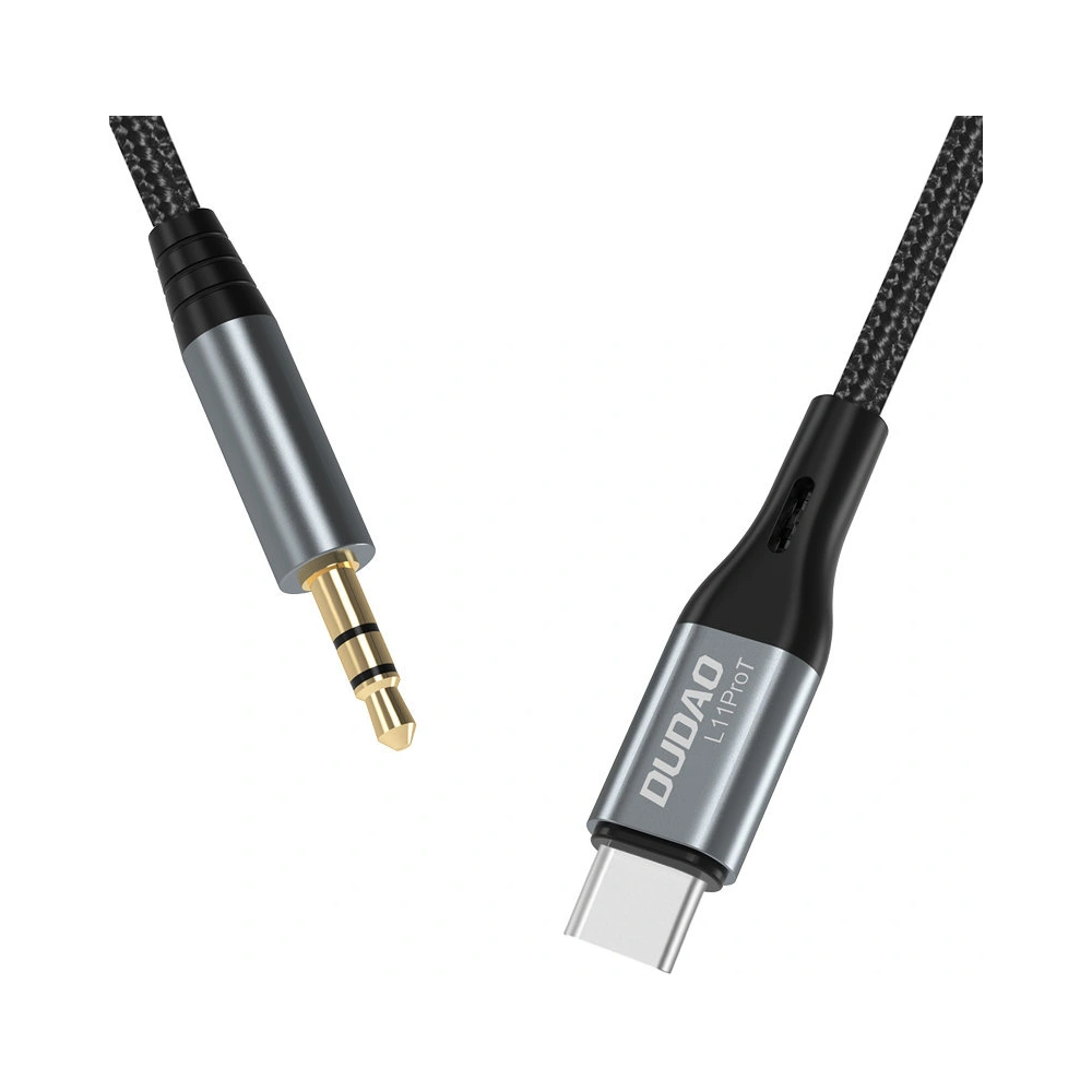 Hurtownia GSM - Kabel audio Dudao USB-C - mini jack 3.5mm šedý (L11PROT) - DDA223 - {ean13} - Hurt