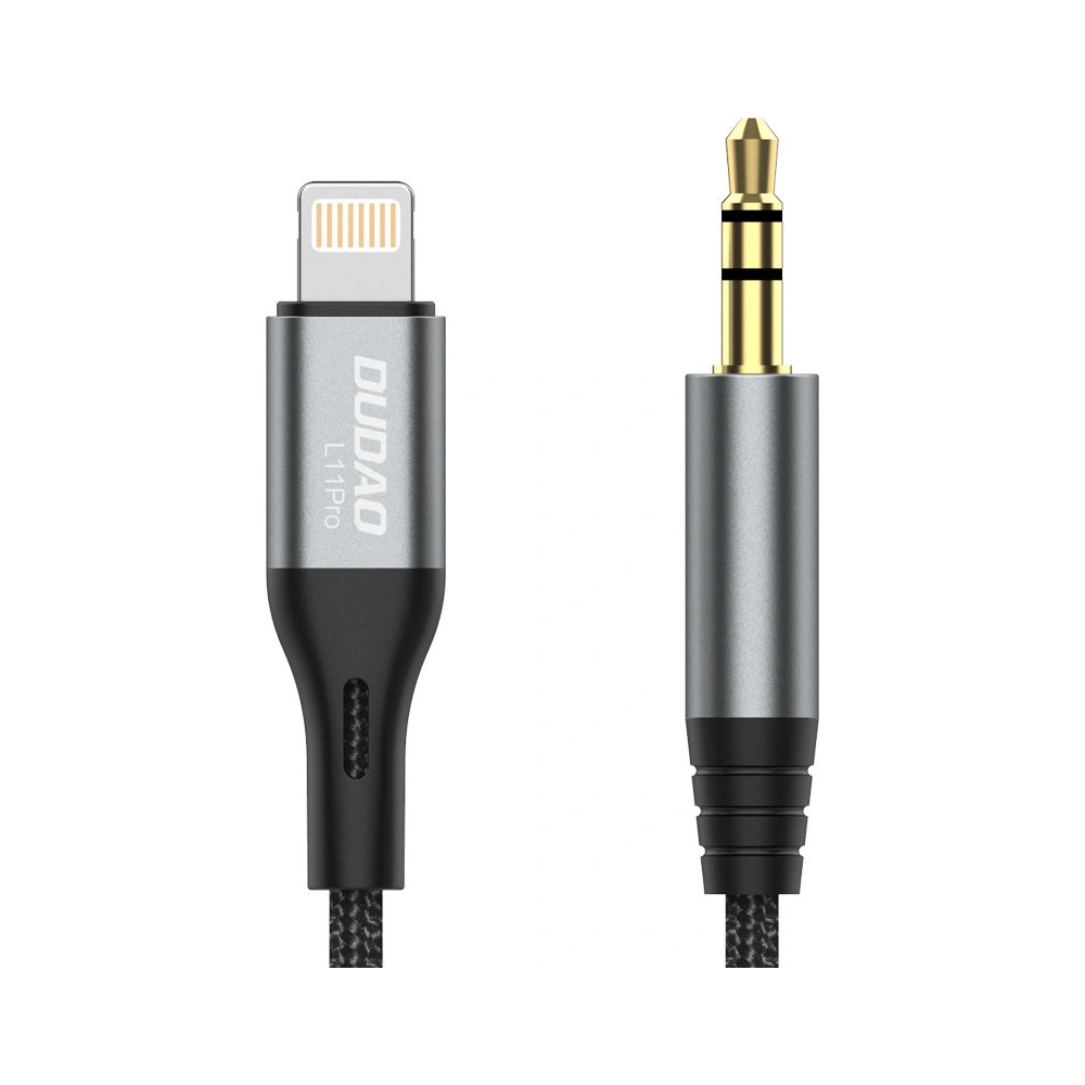 Hurtownia GSM - Cablul audio Dudao Lightning/mini jack 3.5mm gri (L11PRO) - DDA224 - {ean13} - Hurt