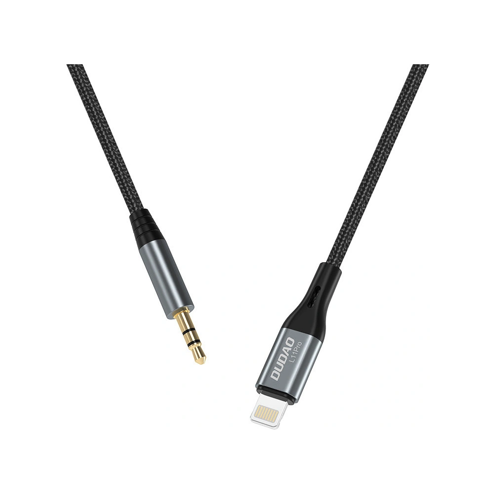 Hurtownia GSM - Cablul audio Dudao Lightning/mini jack 3.5mm gri (L11PRO) - DDA224 - {ean13} - Hurt