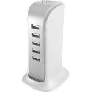Hurtownia GSM - Síťová nabíječka Dudao 5x USB s vestavěným síťovým kabelem EU bílá (A5EU) - DDA226 - {ean13} - Hurt