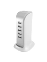 Hurtownia GSM - Hálózati töltő Dudao 5x USB beépített hálózati kábellel EU fehér (A5EU) - DDA226 - {ean13} - Hurt