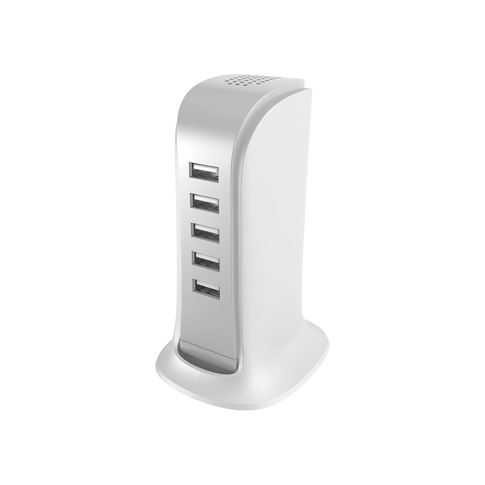 Hurtownia GSM - Hálózati töltő Dudao 5x USB beépített hálózati kábellel EU fehér (A5EU) - DDA226 - {ean13} - Hurt
