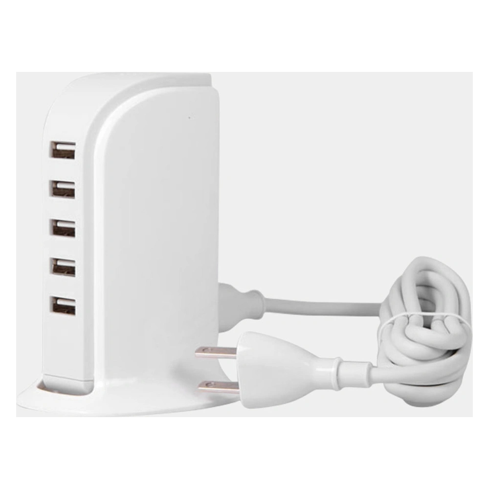 Hurtownia GSM - Hálózati töltő Dudao 5x USB beépített hálózati kábellel EU fehér (A5EU) - DDA226 - {ean13} - Hurt