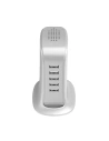 Hurtownia GSM - Ładowarka sieciowa Dudao 5x USB z wbudowanym kablem sieciowym EU biały (A5EU) - DDA226 - {ean13} - Hurt
