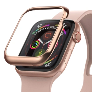 Nakładka Ringke Bezel Styling Apple Watch 4/5/6/7/SE/8/9 40/41MM stal nierdzewna Glossy Pink Gold AW4-40-02