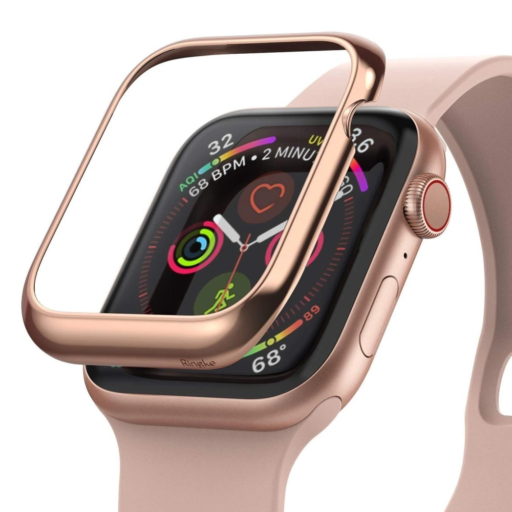 Hurtownia GSM - Nakládka Ringke Bezel Styling Apple Watch 4/5/6/7/SE/8/9 40/41MM nerezová ocel Lesklá Růžová Zlato AW4-40-02 - RGK1095GPNK - {ean13} - Hurt