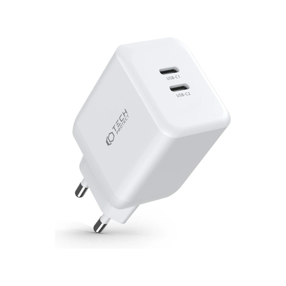 Hurtownia GSM - Netzteil Tech-Protect C35W 2-Port Netzladegerät PD 35W Weiß - THP1457 - {ean13} - Hurt