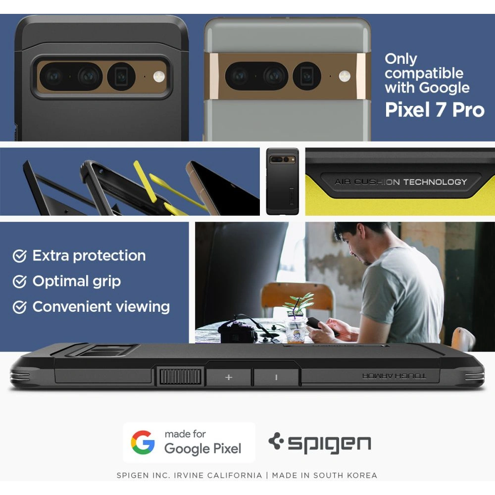 Hurtownia GSM - Case Spigen Tough Armor Google Pixel 7 Pro Schwarz - SPN2550 - {ean13} - Hurt