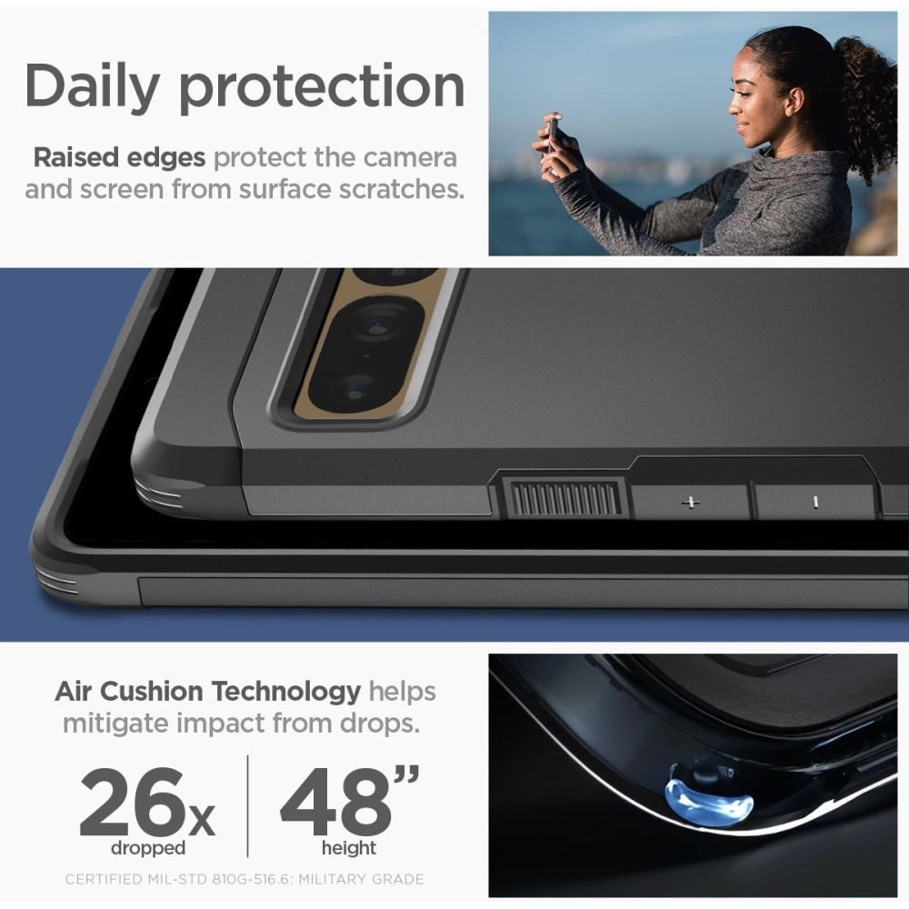 Hurtownia GSM - Case Spigen Tough Armor Google Pixel 7 Pro Schwarz - SPN2550 - {ean13} - Hurt