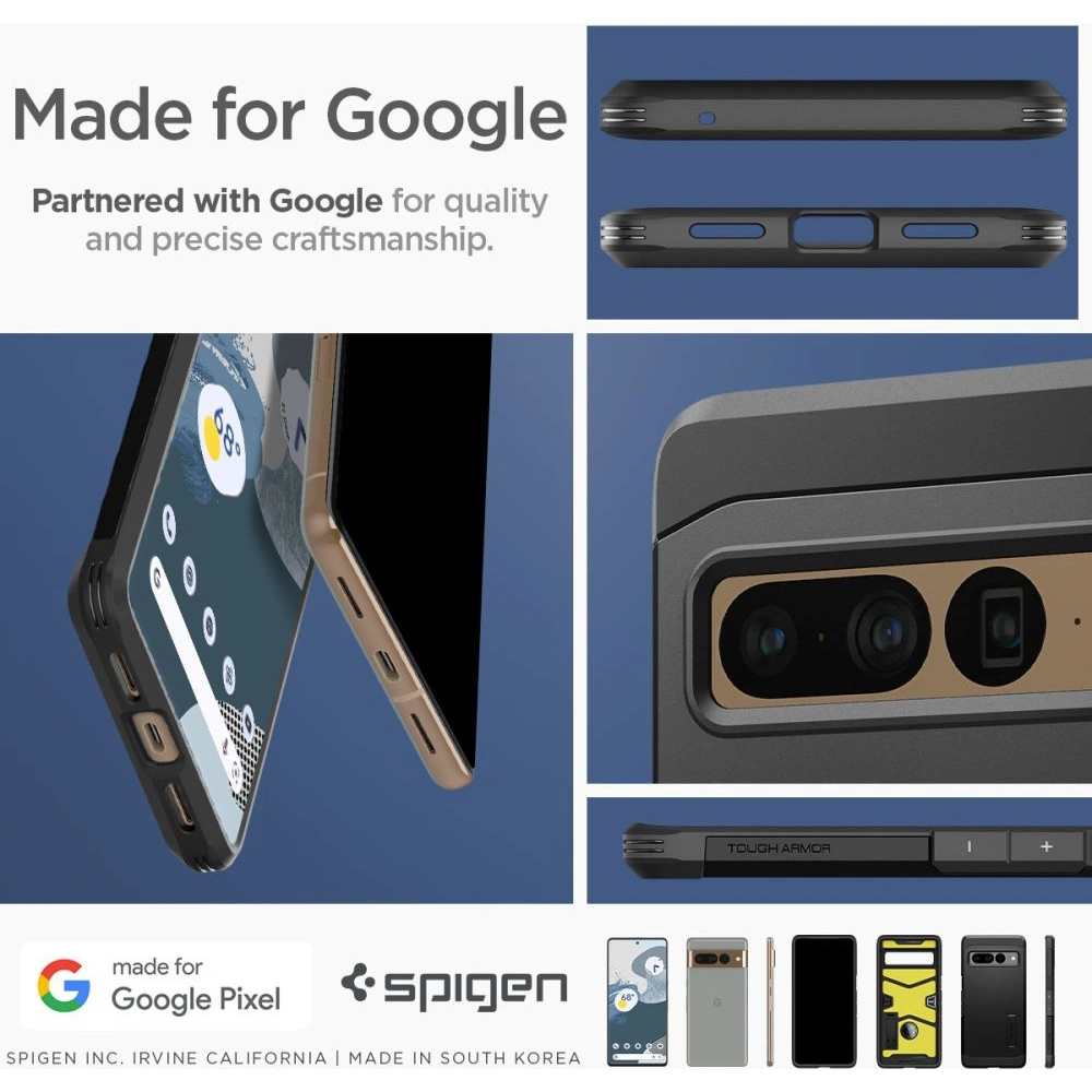 Hurtownia GSM - Case Spigen Tough Armor Google Pixel 7 Pro Schwarz - SPN2550 - {ean13} - Hurt