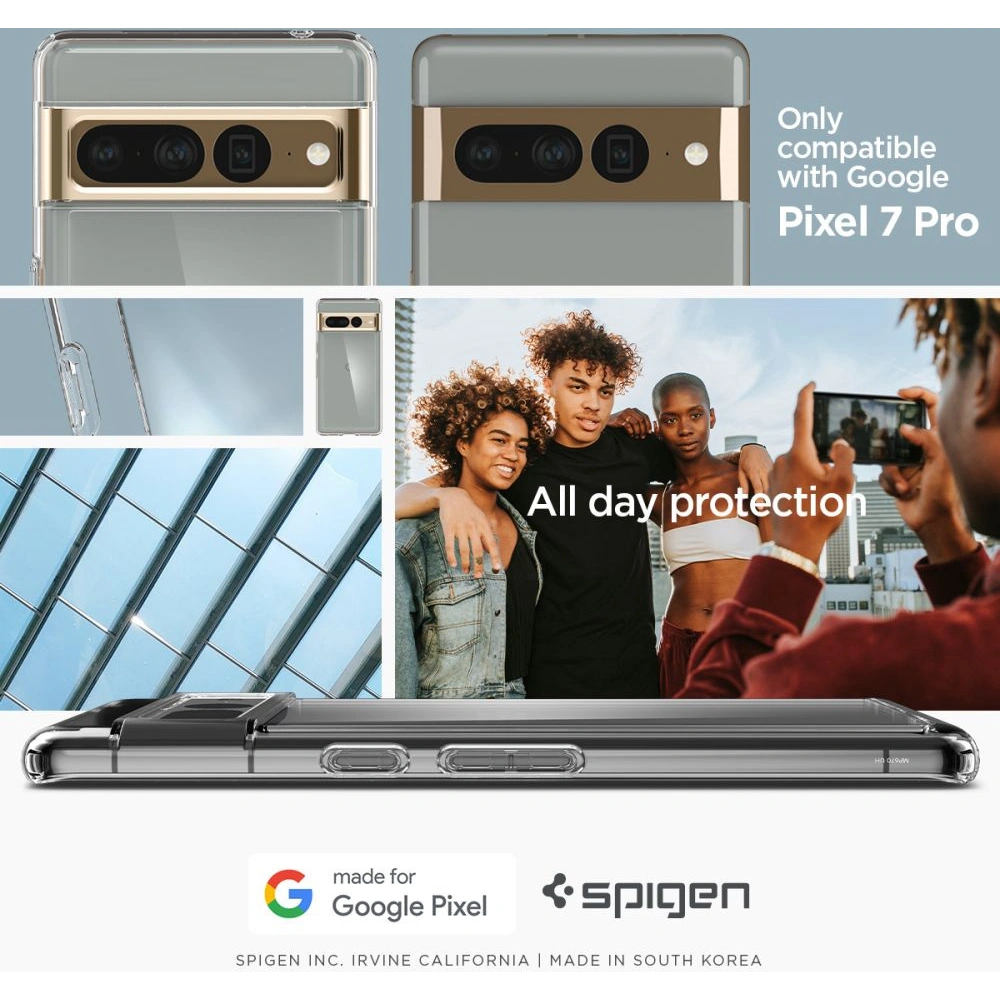 Hurtownia GSM - Case Spigen Ultra Hybrid Google Pixel 7 Pro Crystal Clear - SPN2551 - {ean13} - Hurt