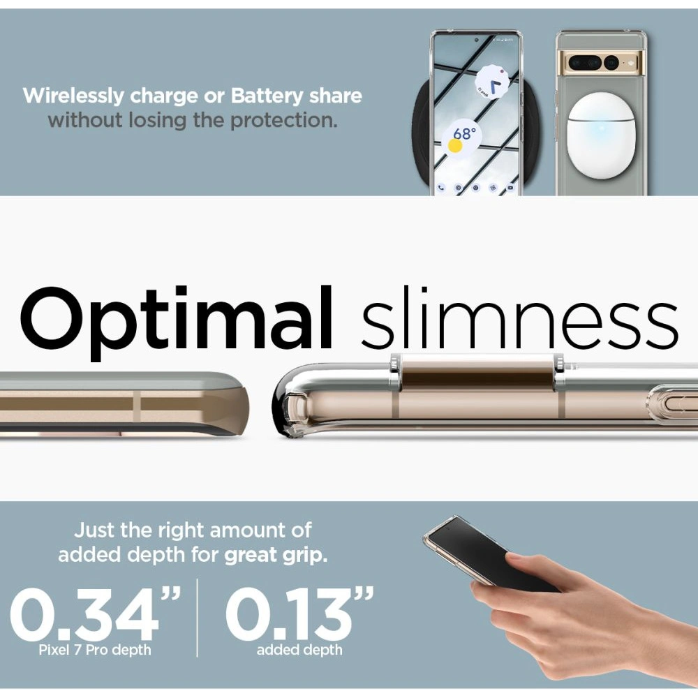 Hurtownia GSM - Case Spigen Ultra Hybrid Google Pixel 7 Pro Crystal Clear - SPN2551 - {ean13} - Hurt