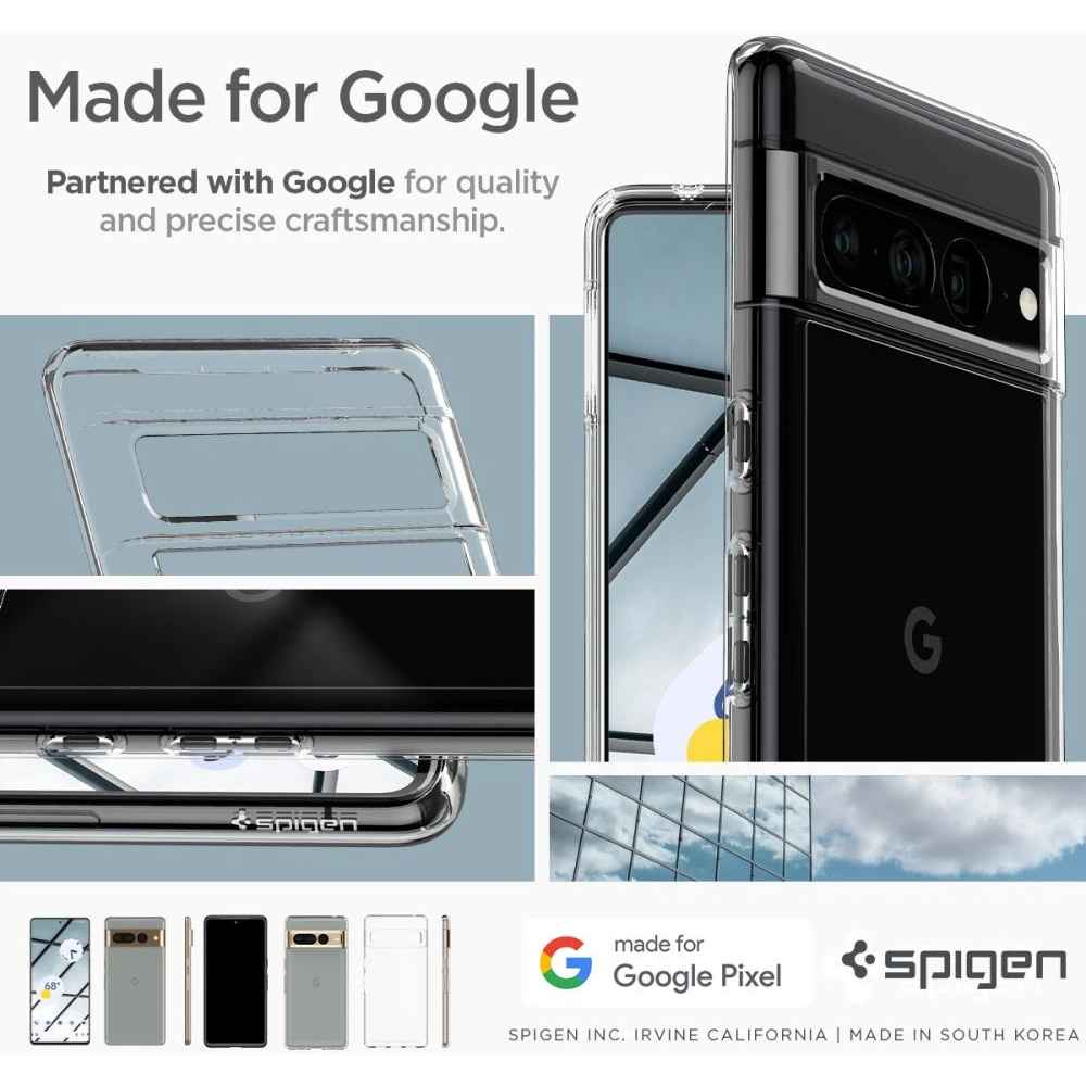 Hurtownia GSM - Case Spigen Ultra Hybrid Google Pixel 7 Pro Crystal Clear - SPN2551 - {ean13} - Hurt