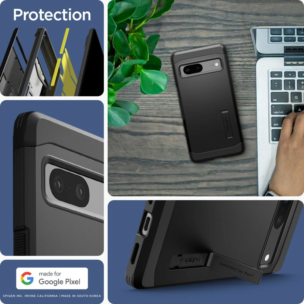 Hurtownia GSM - Case Spigen Tough Armor Google Pixel 7 Schwarz - SPN2552 - {ean13} - Hurt