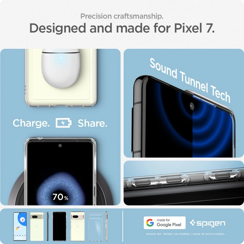 Hurtownia GSM - Case Spigen Ultra Hybrid Google Pixel 7 Kristallklar - SPN2553 - {ean13} - Hurt