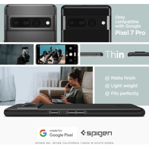 Hurtownia GSM - Case Spigen Thin Fit Google Pixel 7 Pro Schwarz - SPN2554 - {ean13} - Hurt