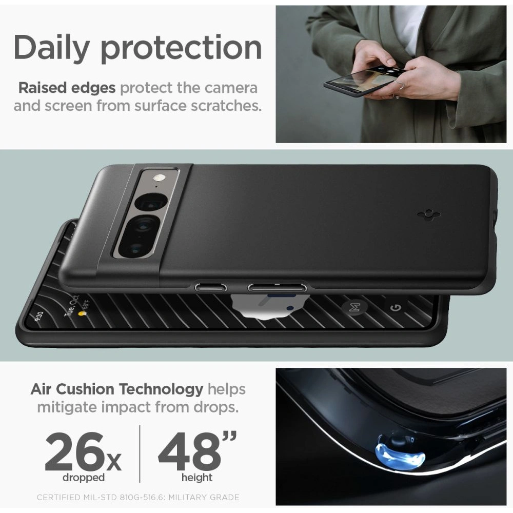 Hurtownia GSM - Etui Spigen Thin Fit Google Pixel 7 Pro Negru - SPN2554 - {ean13} - Hurt