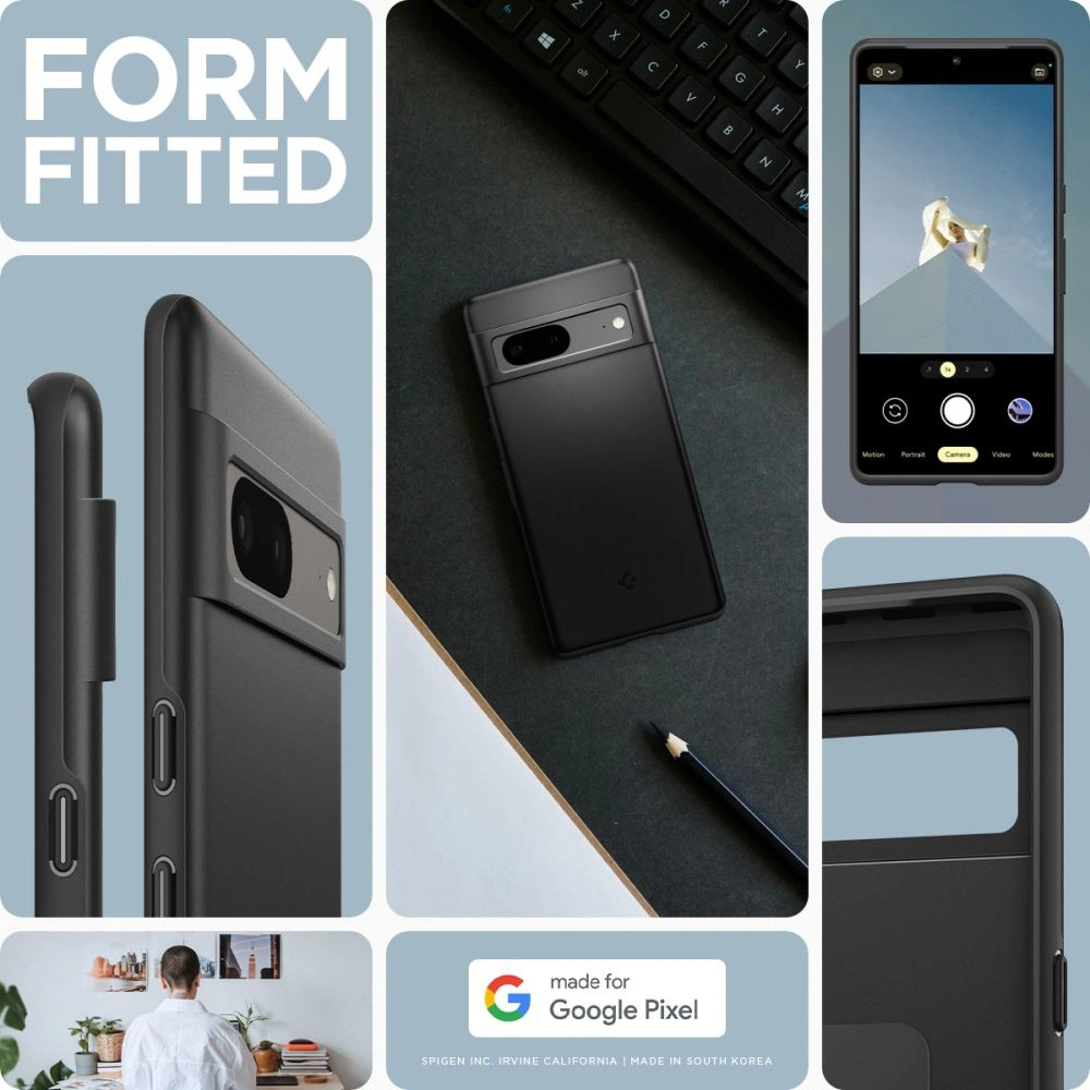 Hurtownia GSM - Case Spigen Thin Fit Google Pixel 7 Schwarz - SPN2555 - {ean13} - Hurt