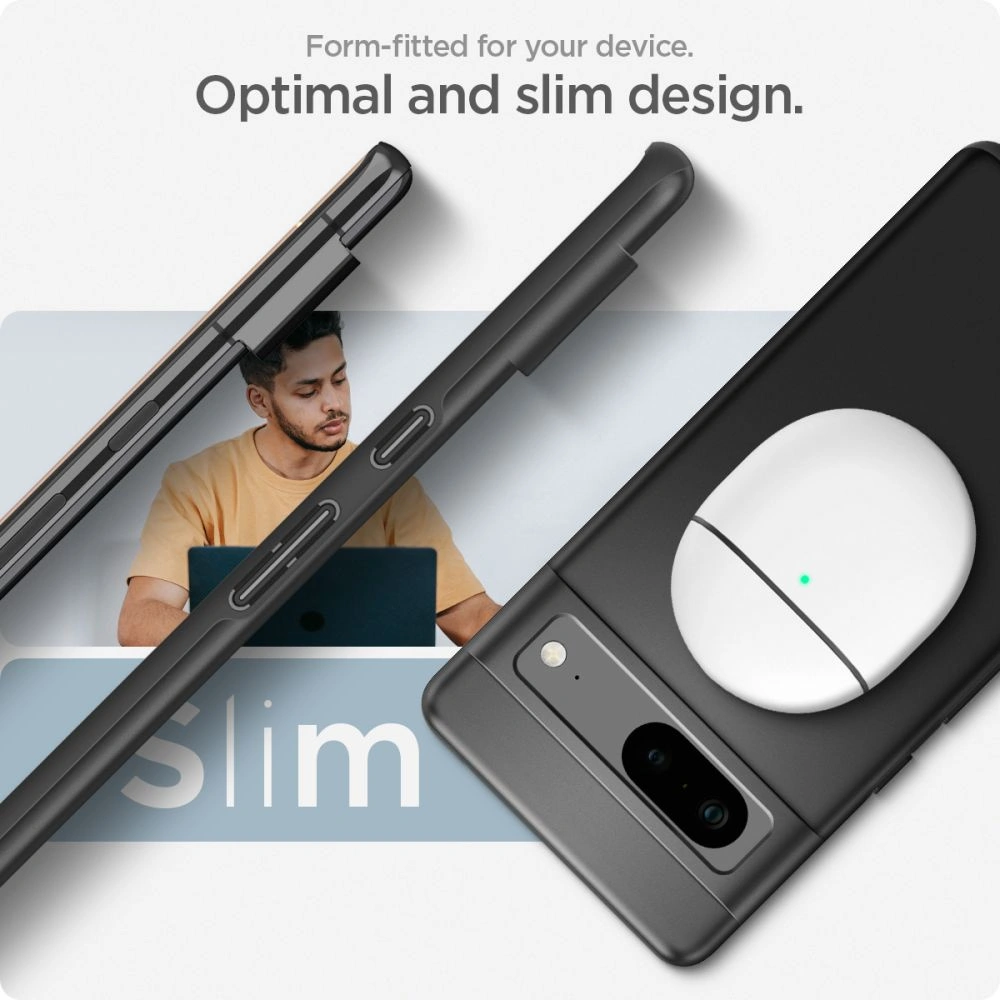 Hurtownia GSM - Case Spigen Thin Fit Google Pixel 7 Schwarz - SPN2555 - {ean13} - Hurt