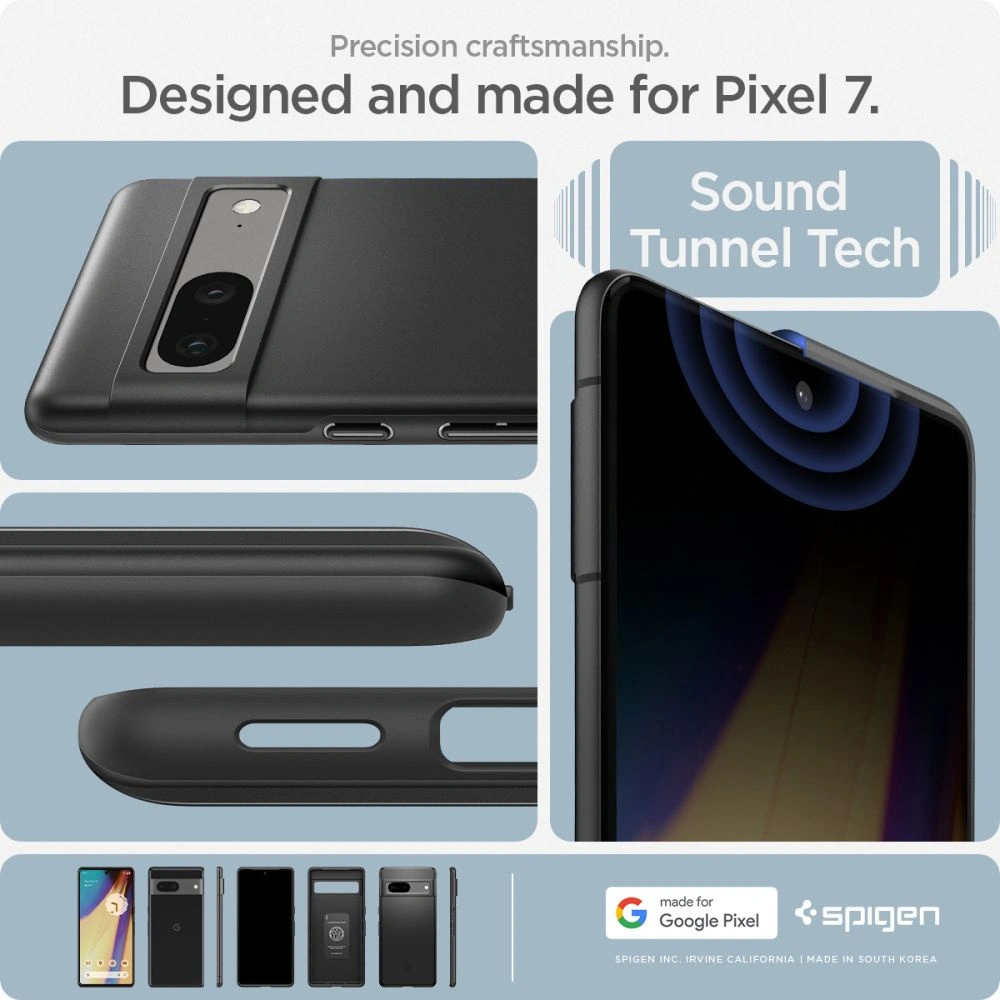 Hurtownia GSM - Case Spigen Thin Fit Google Pixel 7 Schwarz - SPN2555 - {ean13} - Hurt