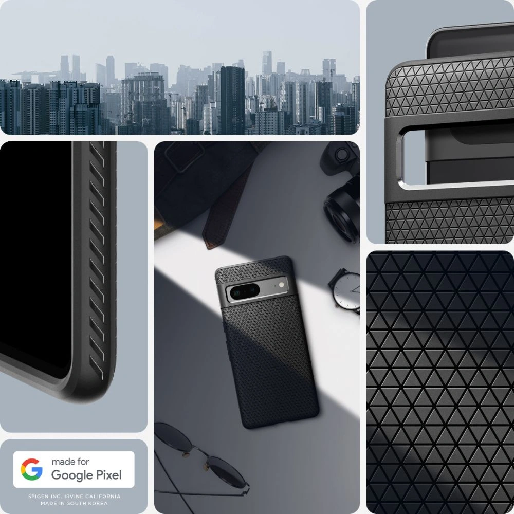 Hurtownia GSM - Etui Spigen Liquid Air Google Pixel 7 Matná černá - SPN2556 - {ean13} - Hurt