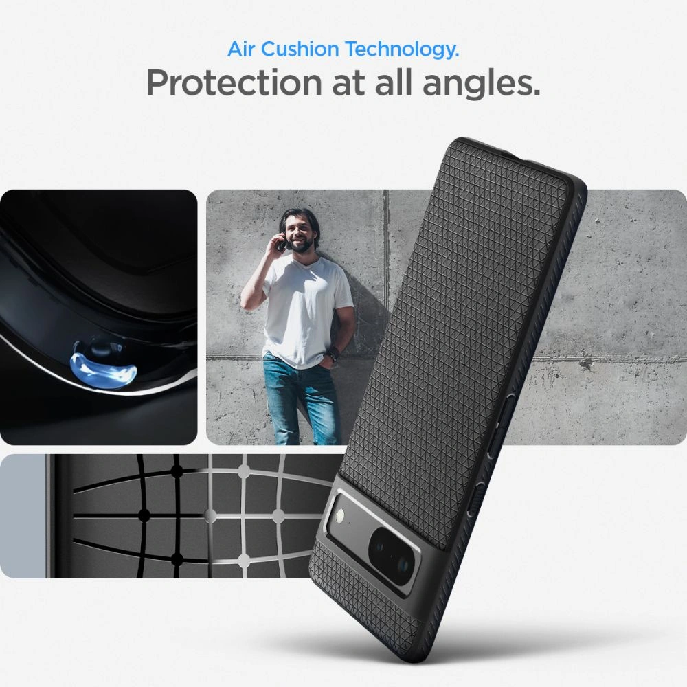 Hurtownia GSM - Etui Spigen Liquid Air Google Pixel 7 Matná černá - SPN2556 - {ean13} - Hurt