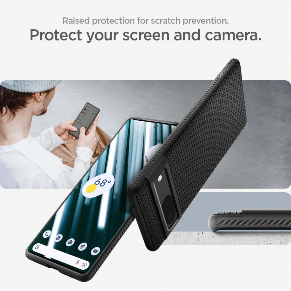 Hurtownia GSM - Etui Spigen Liquid Air Google Pixel 7 Matná černá - SPN2556 - {ean13} - Hurt
