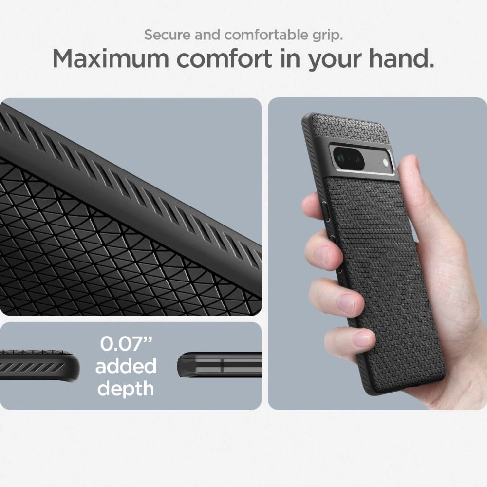 Hurtownia GSM - Etui Spigen Liquid Air Google Pixel 7 Matná černá - SPN2556 - {ean13} - Hurt