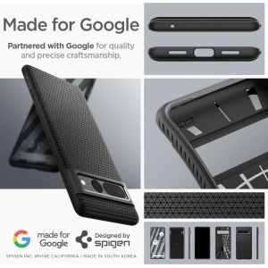 Hurtownia GSM - Case Spigen Liquid Air Google Pixel 7 Pro Matt Schwarz - SPN2557 - {ean13} - Hurt