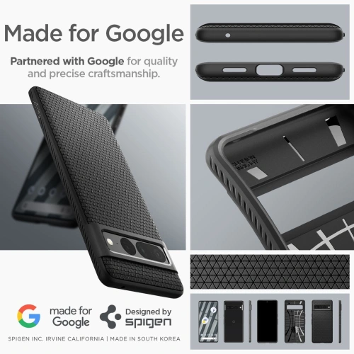 Etui Spigen Liquid Air Google Pixel 7 Pro Matte Black