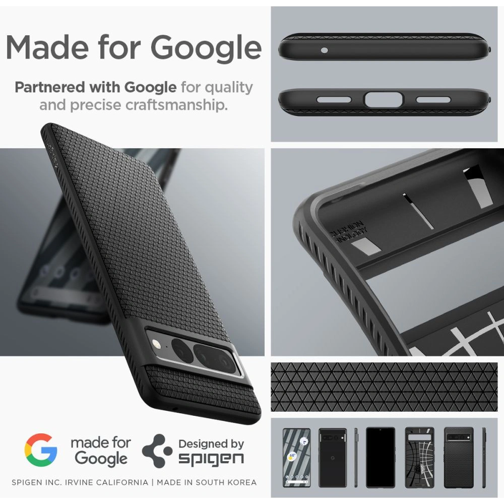 Hurtownia GSM - Etui Spigen Liquid Air Google Pixel 7 Pro Matt Fekete - SPN2557 - {ean13} - Hurt