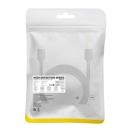 Kabel HDMI do HDMI Baseus High Definition 5m, 8K (czarny)