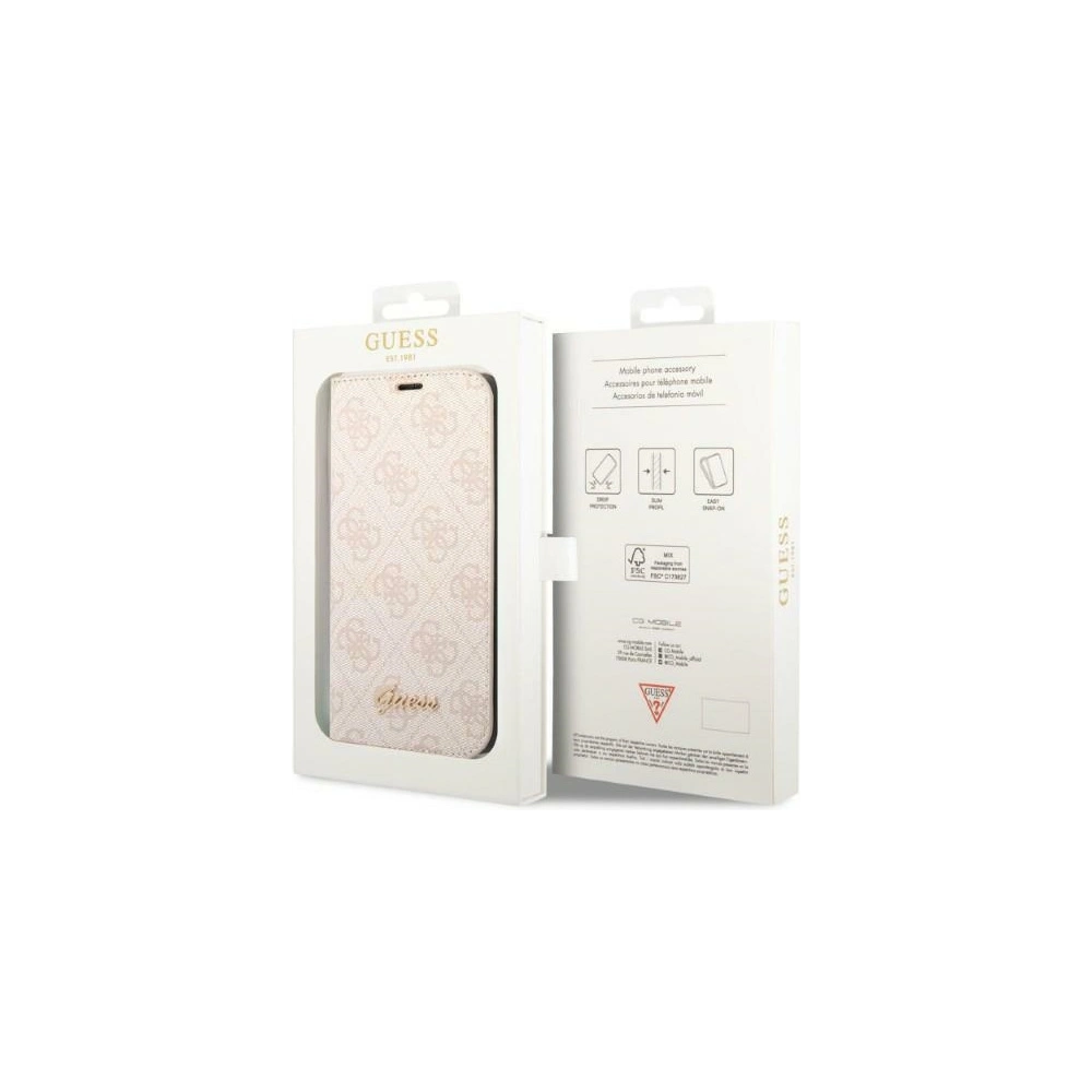 Hurtownia GSM - Etui Guess GUBKP14MHG4SHP Apple iPhone 14 Plus / 15 Plus rózsaszín/pink book 4G Vintage Gold Logo - GUE2189 - {ean13} - Hurt