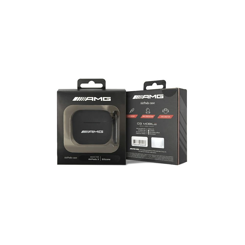Hurtownia GSM - Etui Mercedes AMG AMA3RBK Apple AirPods 3 negru/black Silicon Big Logo - MRS61 - {ean13} - Hurt