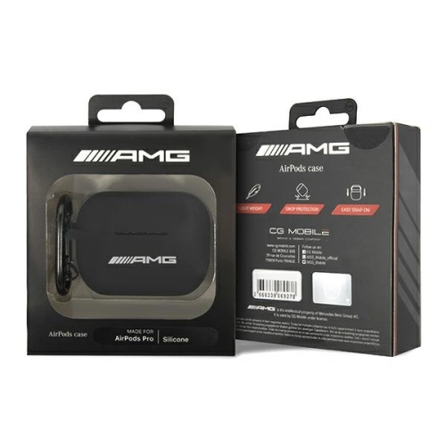 Etui Mercedes AMG AMAPRBK Apple AirPods Pro czarny/black Silicone Big Logo