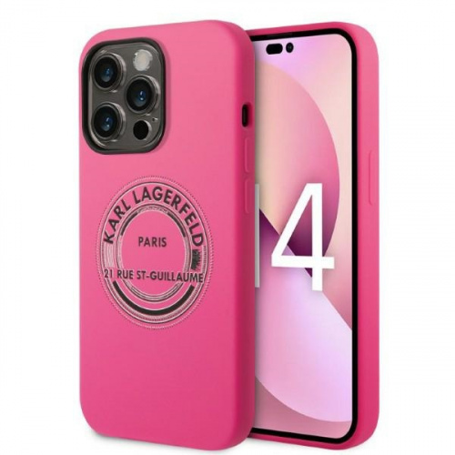 Hurtownia Karl Lagerfeld - 3666339085742 - KLD1176 - Etui Karl Lagerfeld KLHCP14LSRSGRCF Apple iPhone 14 Pro hardcase różowy/pink Silicone RSG - B2B homescreen