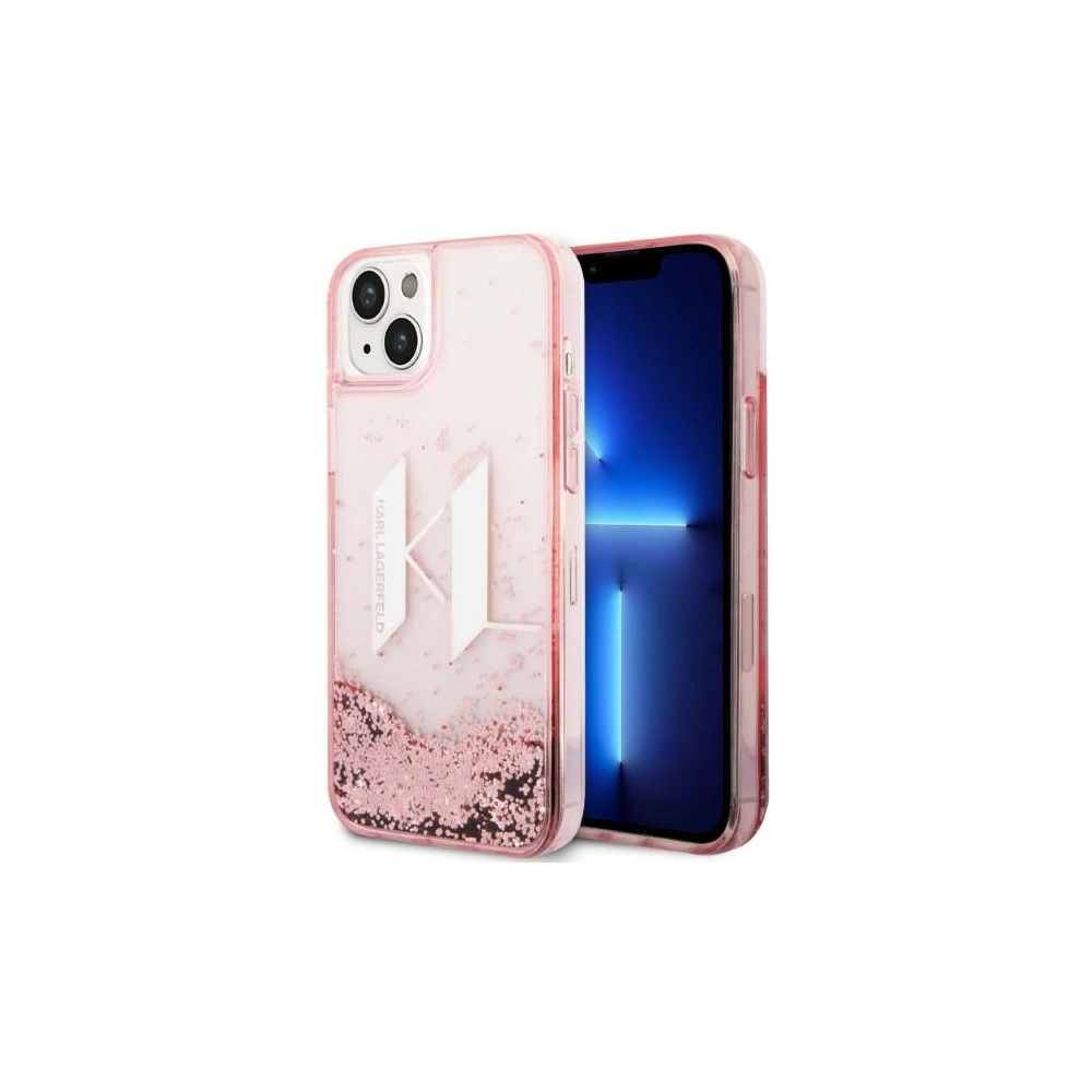 Hurtownia GSM - Etui Karl Lagerfeld KLHCP14MLBKLCP Apple iPhone 14 Plus / 15 Plus růžový/pink hardcase Liquid Glitter Big KL - KLD1178 - {ean13} - Hurt