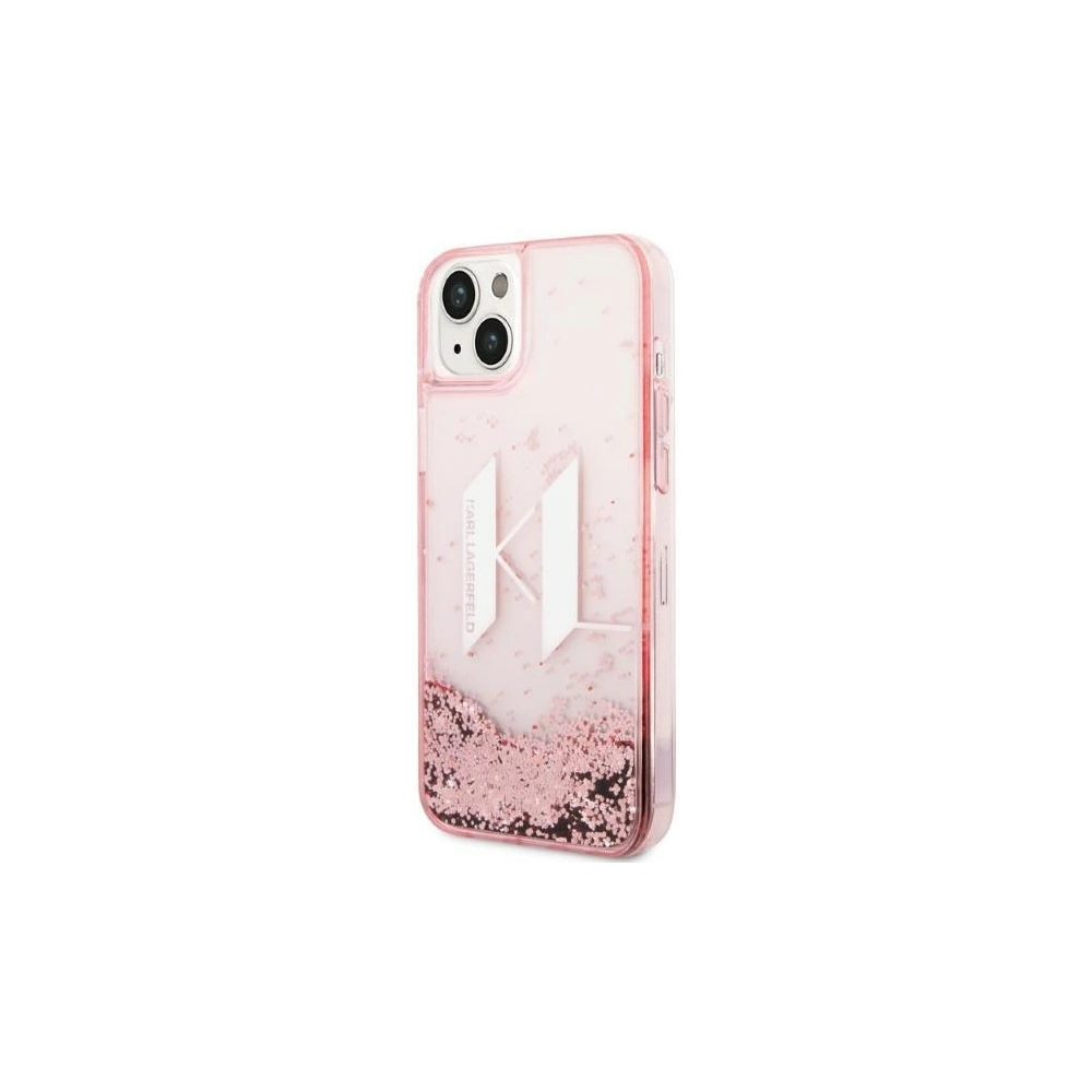 Hurtownia GSM - Etui Karl Lagerfeld KLHCP14MLBKLCP Apple iPhone 14 Plus / 15 Plus růžový/pink hardcase Liquid Glitter Big KL - KLD1178 - {ean13} - Hurt