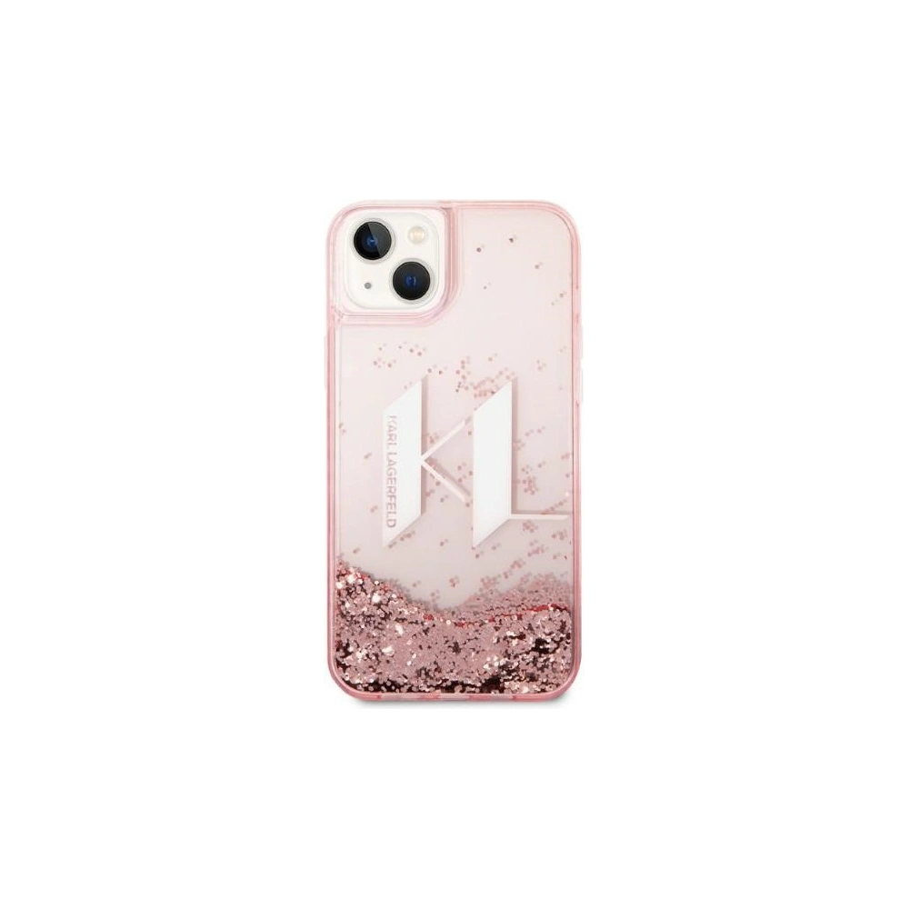 Hurtownia GSM - Etui Karl Lagerfeld KLHCP14MLBKLCP Apple iPhone 14 Plus / 15 Plus růžový/pink hardcase Liquid Glitter Big KL - KLD1178 - {ean13} - Hurt