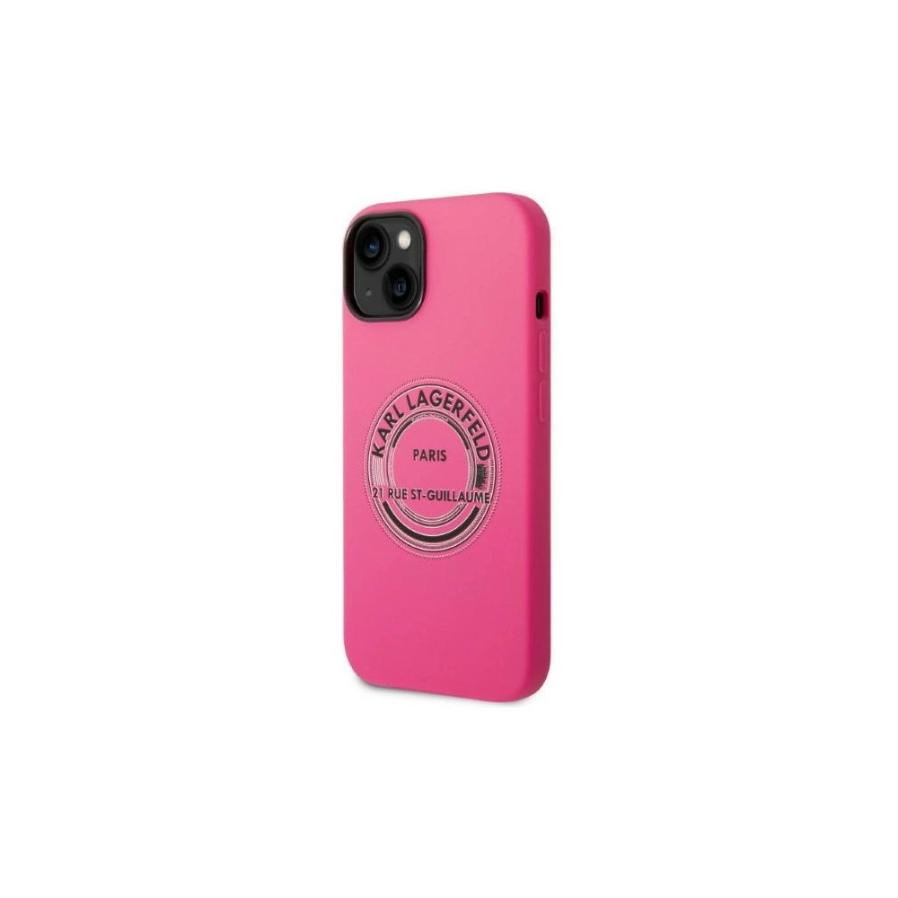 Hurtownia GSM - Etui Karl Lagerfeld KLHCP14MSRSGRCF Apple iPhone 14 Plus / 15 Plus hardcase růžový/pink Silicone RSG - KLD1179 - {ean13} - Hurt