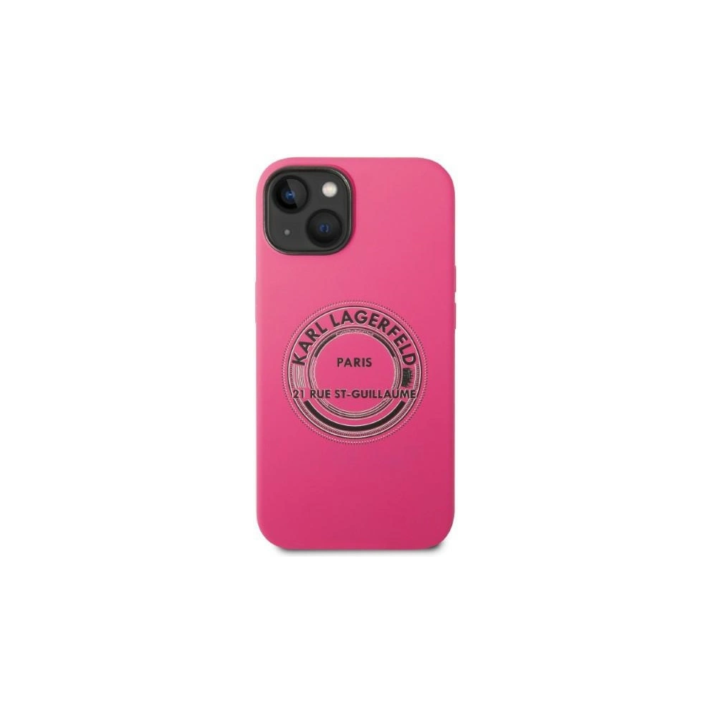 Hurtownia GSM - Etui Karl Lagerfeld KLHCP14MSRSGRCF Apple iPhone 14 Plus / 15 Plus hardcase růžový/pink Silicone RSG - KLD1179 - {ean13} - Hurt