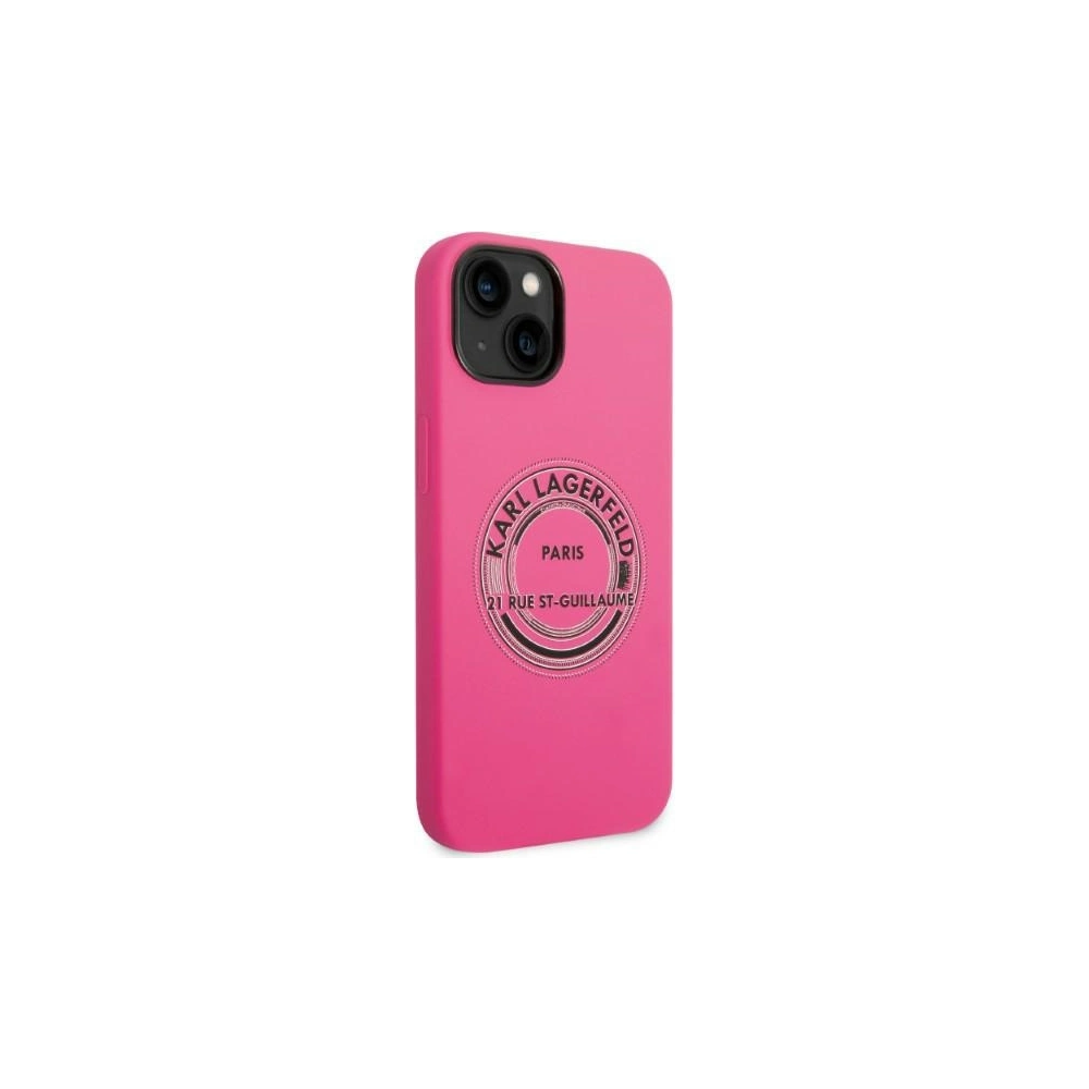Hurtownia GSM - Etui Karl Lagerfeld KLHCP14MSRSGRCF Apple iPhone 14 Plus / 15 Plus hardcase růžový/pink Silicone RSG - KLD1179 - {ean13} - Hurt