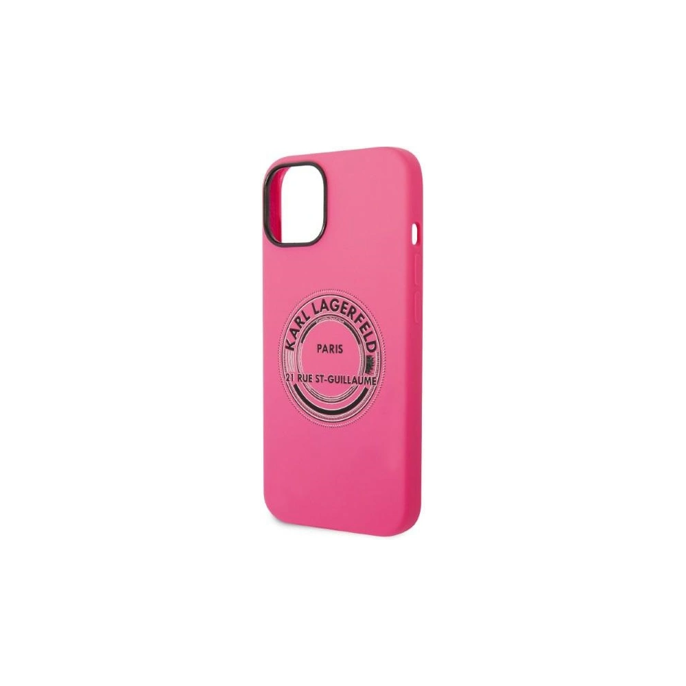 Hurtownia GSM - Etui Karl Lagerfeld KLHCP14MSRSGRCF Apple iPhone 14 Plus / 15 Plus hardcase růžový/pink Silicone RSG - KLD1179 - {ean13} - Hurt