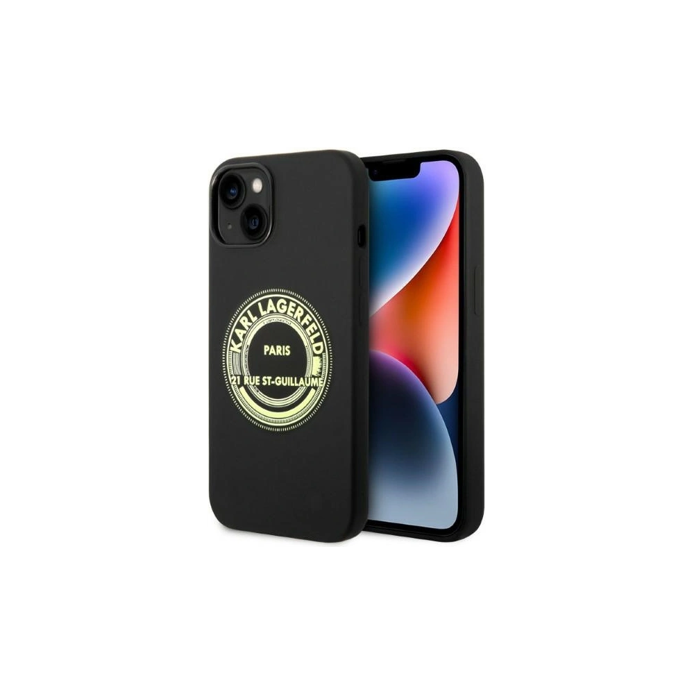 Hurtownia GSM - Etui Karl Lagerfeld KLHCP14MSRSGRCK Apple iPhone 14 Plus / 15 Plus hardcase negru/black Silicon RSG - KLD1180 - {ean13} - Hurt